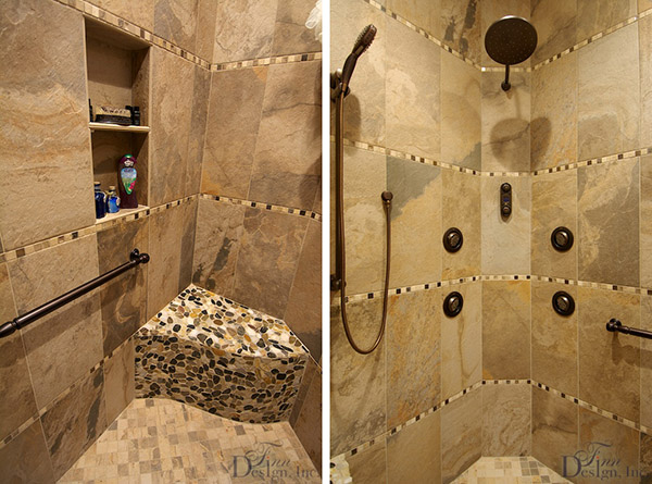 Italian-inspired master bath by Finn Design