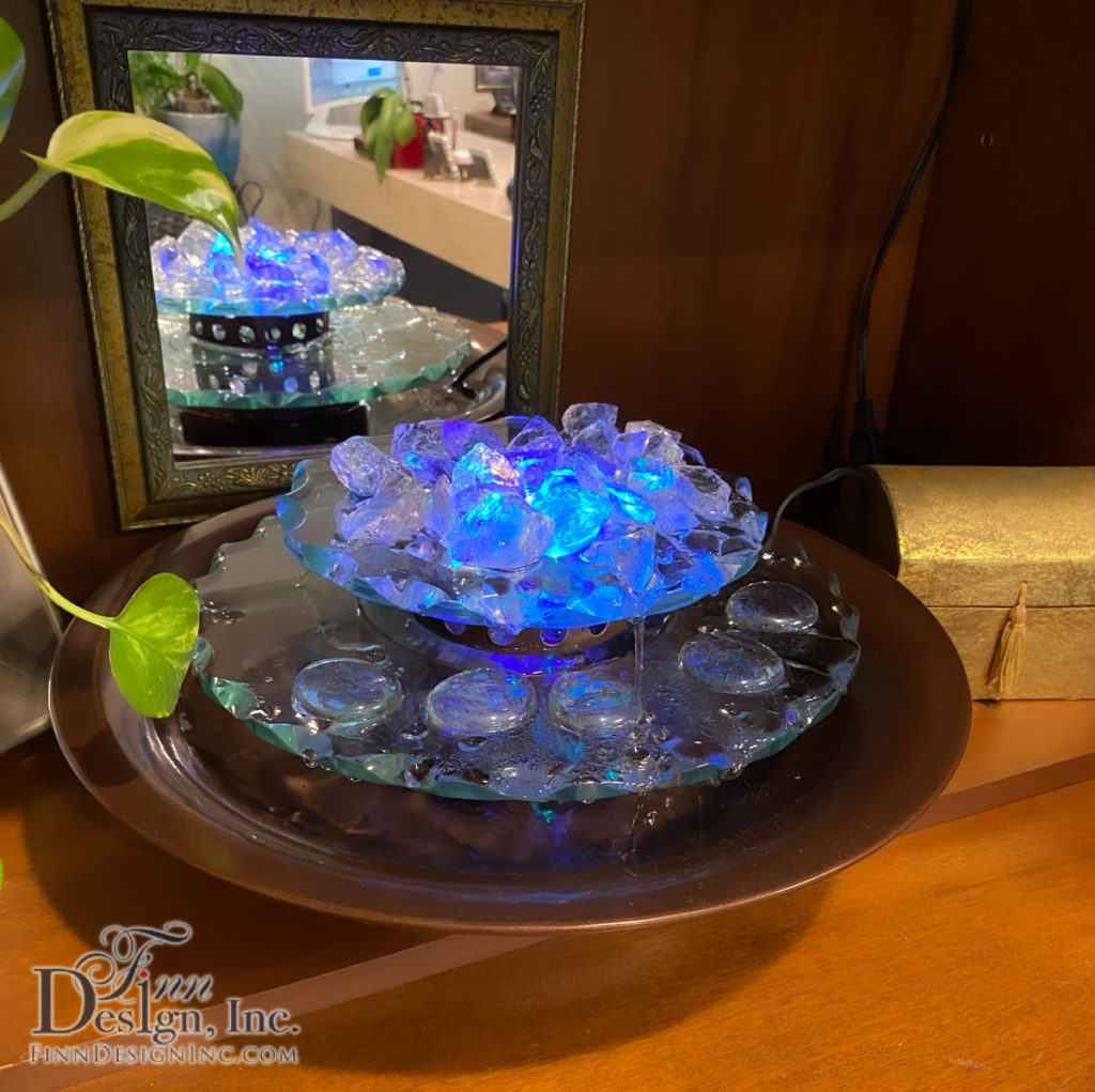 A fountain personalizes your office and gives it a relaxing atmosphere.